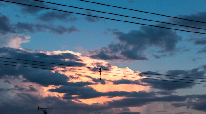 大雨上がりの空