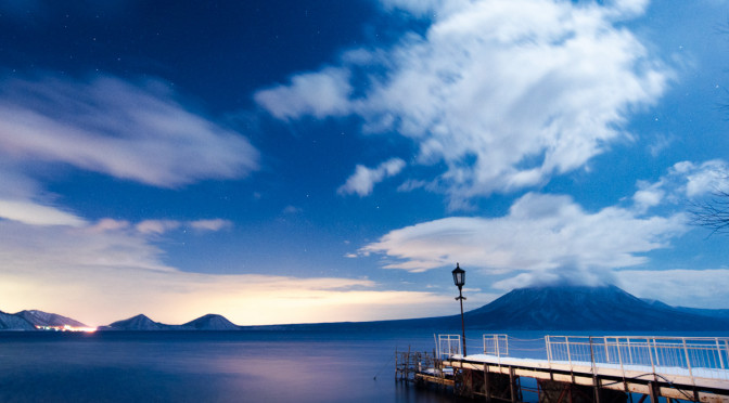 冬支笏湖の夜 – Winter Lake Shikotsu
