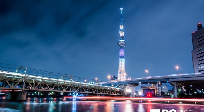 東京を貫く光の角
