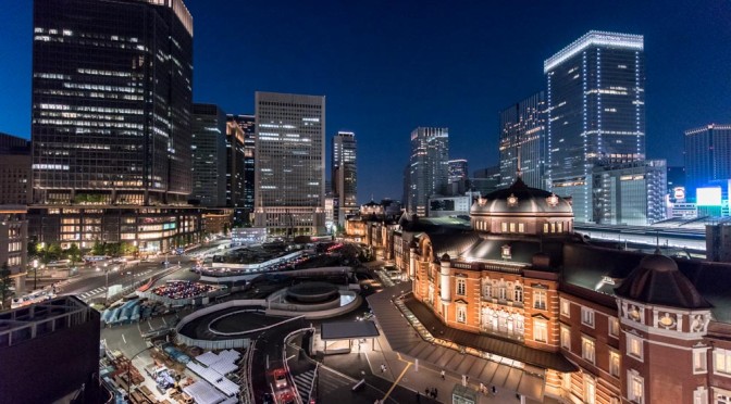 東京駅 – KITTEからの夜景