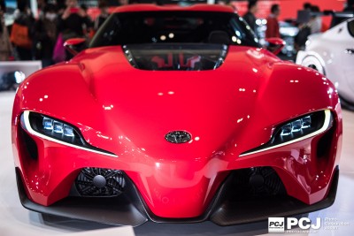 TOYOTA FT-1の正面 ツインファンの冷却機構が見える