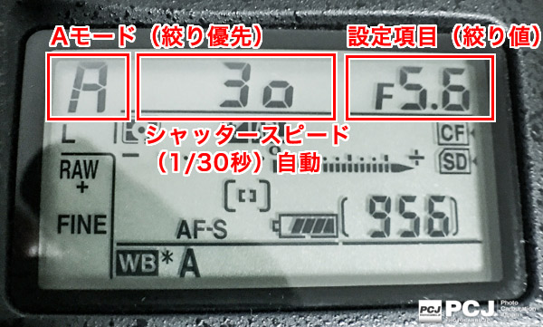 絞りを自分で設定できるためボケをコントロールできる。画像のシャッタースピード1/30秒はカメラの自動設定だ。