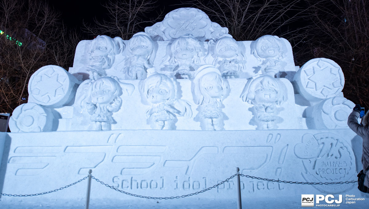 ラブライブの雪像