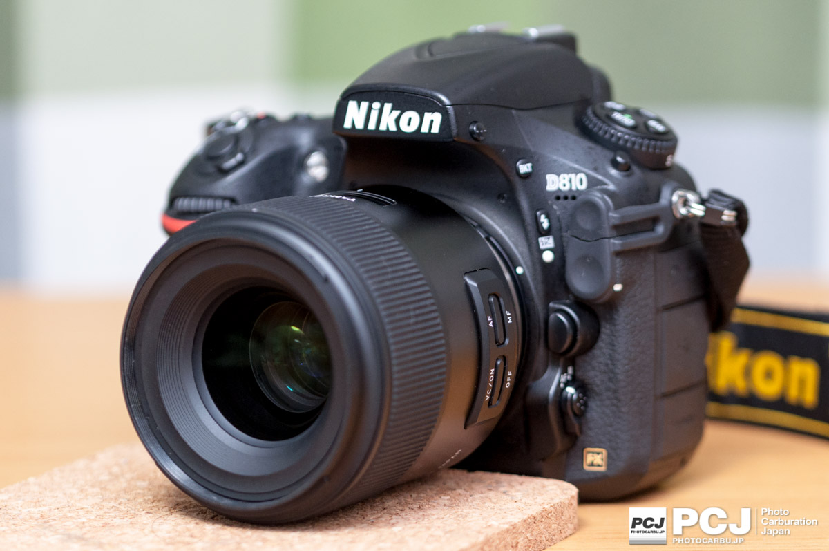 D810につけてもちょうどよいサイズ。